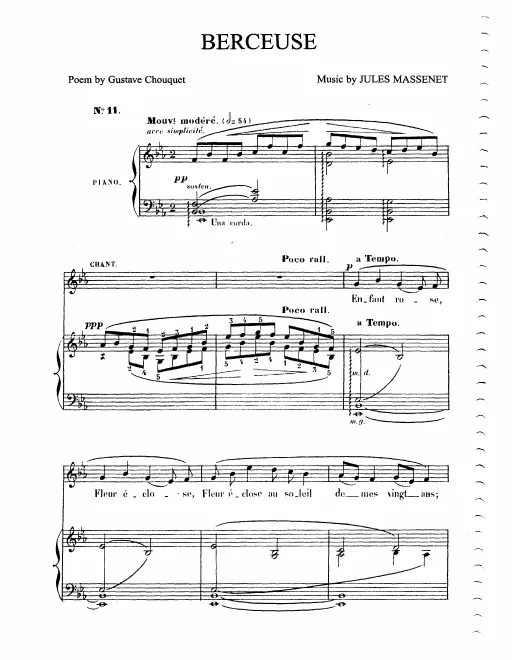 3. Berceuse (E♭ major, medium voice)