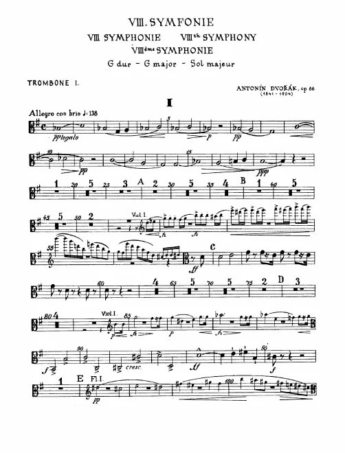Trombone 1, 2, 3, Tuba