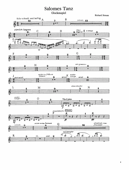 Glockenspiel (Salome Dance)