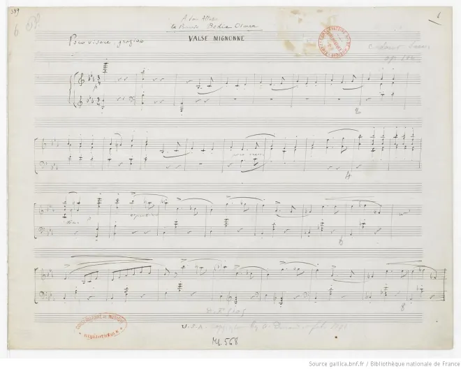 Complete Score (Autograph)