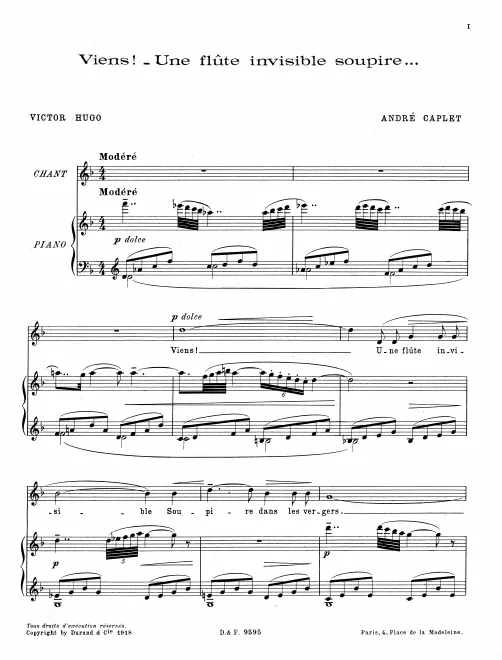 Complete Score (voice and piano)
