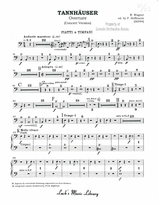 Timpani, Percussion