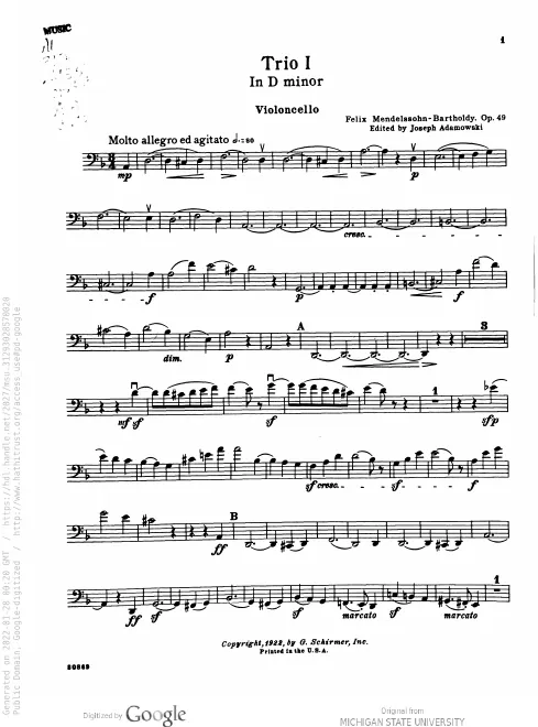 Cello Part