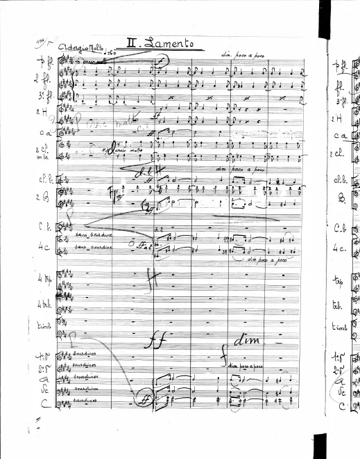 II. Lamento: Adagio molto