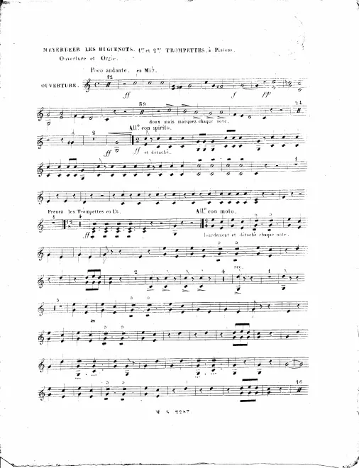 Trumpet 1/2 (E-C), 3/4 (B-A)