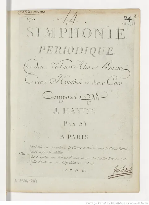Violins I & II