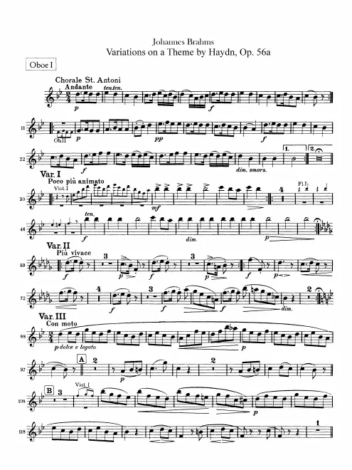 Oboe 1, 2