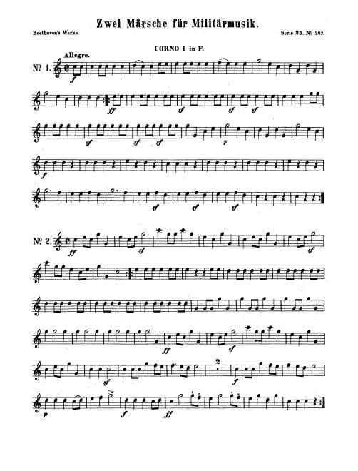 Horn 1, 2 (F)