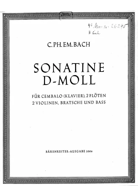 Complete Score, also Harpsichord Part