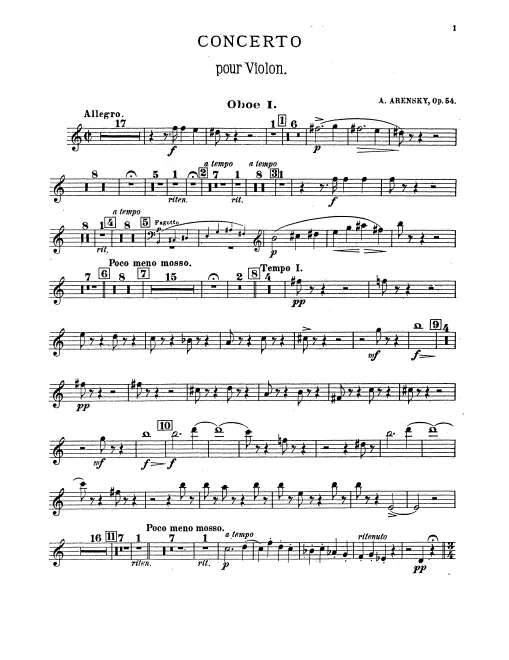 Oboe 1, 2