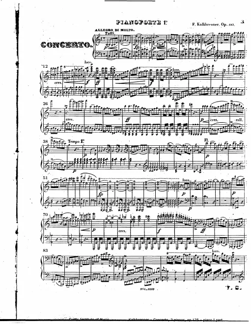 1st mo. Piano I & II w/bar numbers added