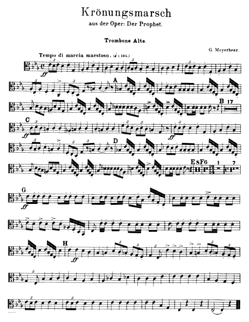 Trombone 1, 2, 3 (Alto, Tenor, Bass)