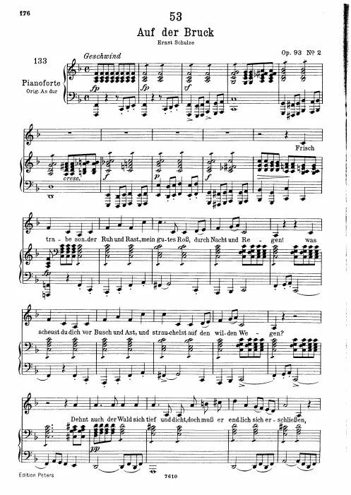 Complete Score (Low Voice, transposed to )