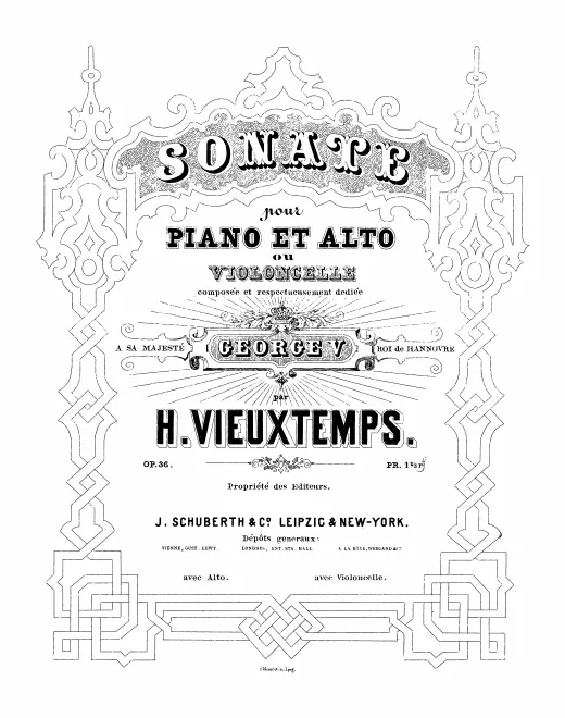 Piano Score and Viola and Cello alternate Parts