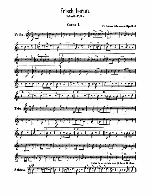 Horn 1, 2, 3, 4 (F)