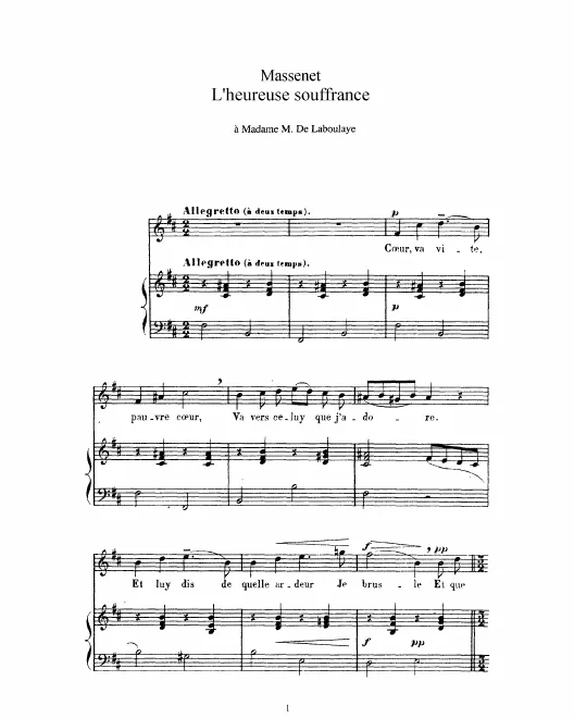 Complete Score (B minor: high voice and piano)