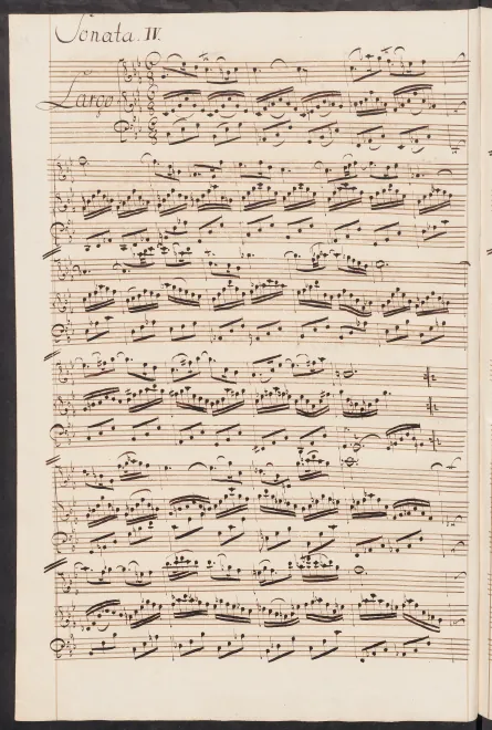 4. Sonata in , BWV 1017