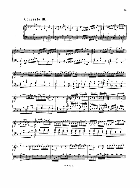 3. Concerto in , BWV 974