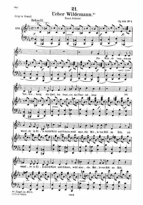 Complete Score (Medium Voice, transposed to )