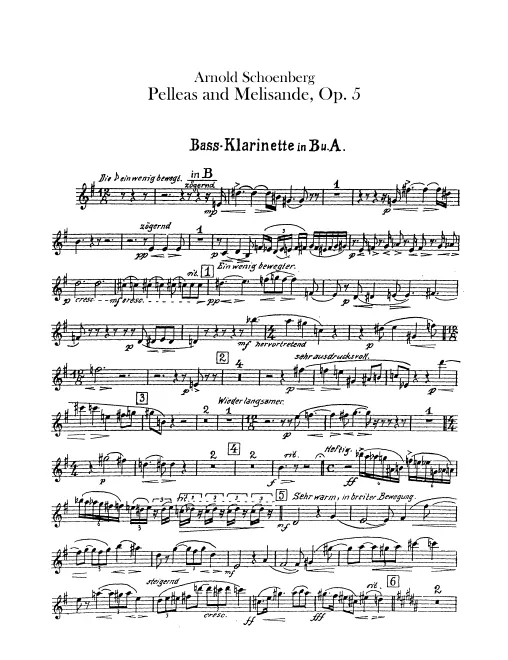 Bass Clarinet 1 (B♭, A)