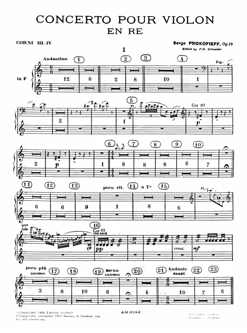 Horn 3/4 (F)