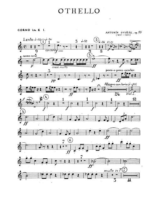 Horn 1, 2, 3, 4 (E/E)