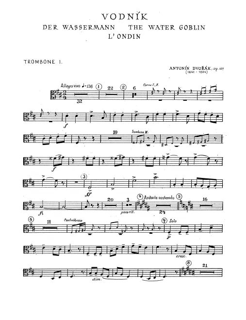 Trombone 1, 2, 3, Tuba