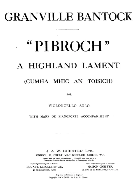 Complete Score and Cello Part