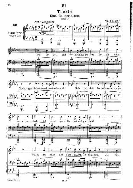Complete Score (transposed to for low voice)