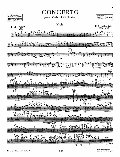 Viola solo