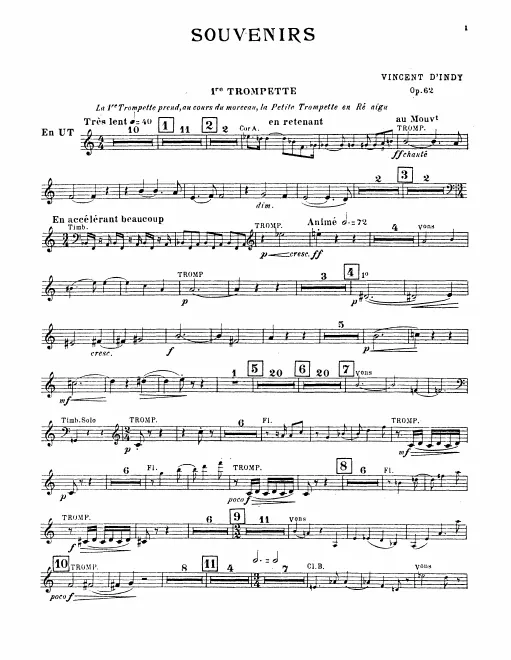 Trumpet 1 (C/D), 2/3 (C)