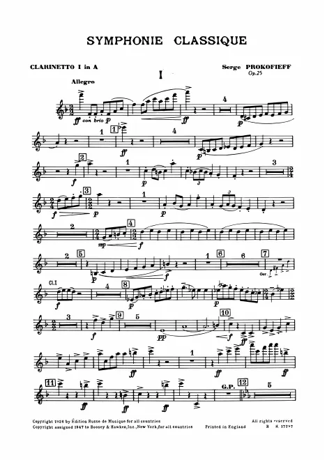Clarinet 1 (A)