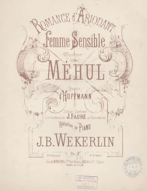Romance: Femme sensible (Act II, Scene 1)