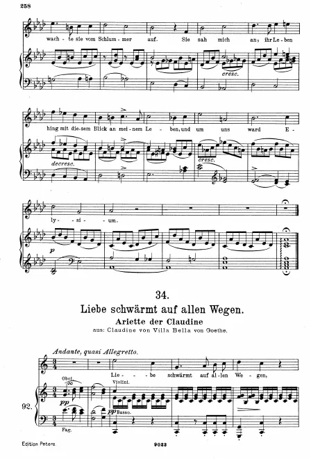 6. Arietta: 'Liebe schwärmt auf allen Wegen' (scan)