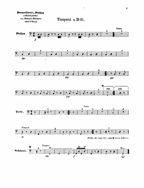 Timpani/Bass Drum, Snare Drum