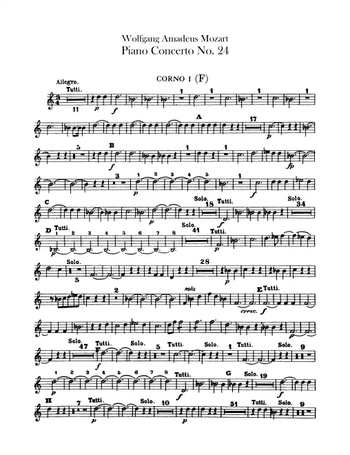 Horn 1, 2 (E, F transposed)
