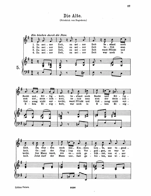 Complete Score (original / high voice, )
