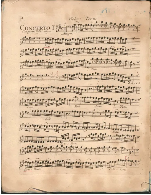 Violins III (solo and ripieno)