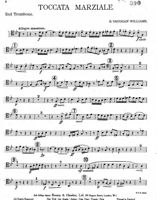 Trombone 2 (Tenor Clef)