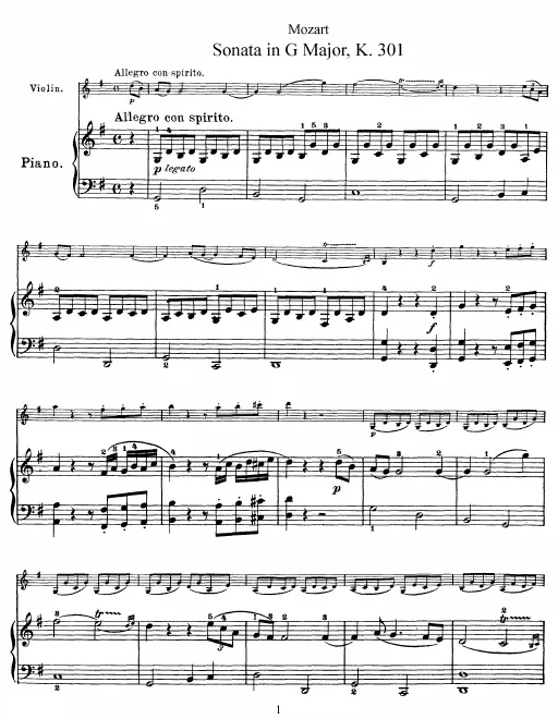 Complete Score and Violin Part