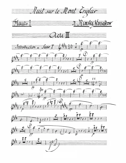 Flute 1, 2/Piccolo, 3/Piccolo, 4/Alto Flute