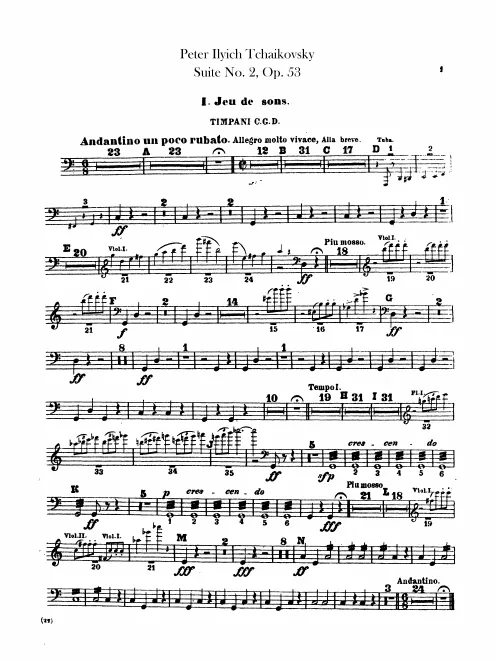 Timpani, Triangle/Tambourine/Bass Drum/Cymbals, Tabourine