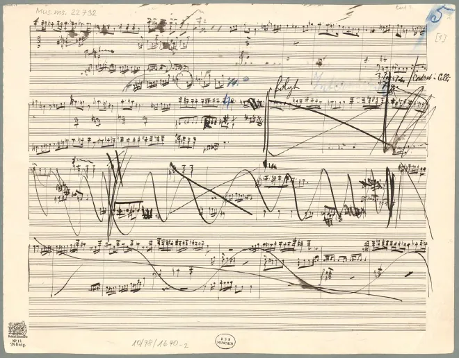 Movement I. Sketches. (BSB Mus. MS 22732)