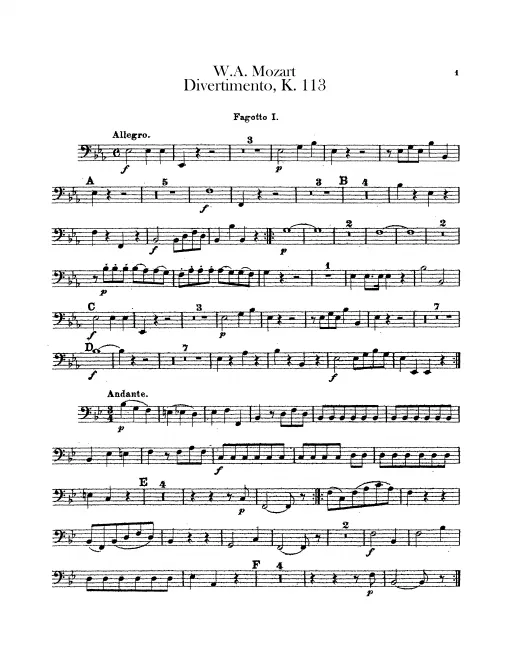 Bassoon 1, 2