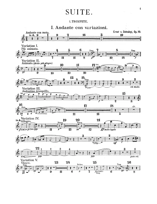 Trumpet 1, 2 (A/C/E)
