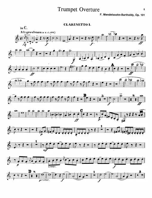 Clarinet 1, 2 (C)
