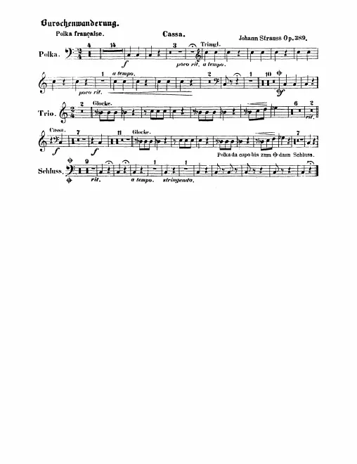 Bass Drum/Triangle/Bells, Snare Drum