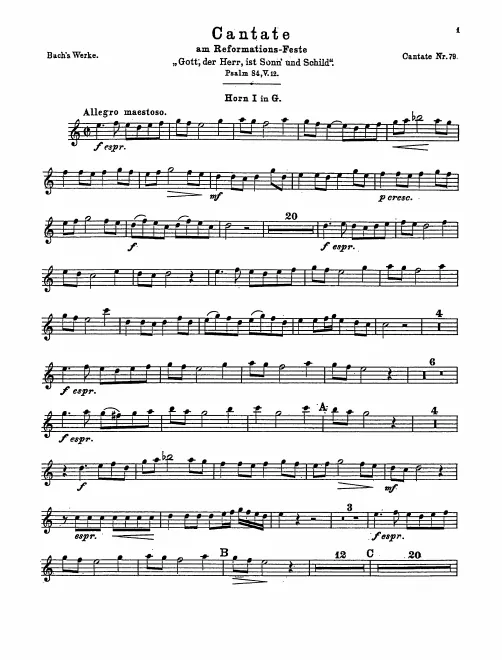 Horn 1, 2 (G)