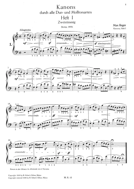 Book I - Two-part canons
