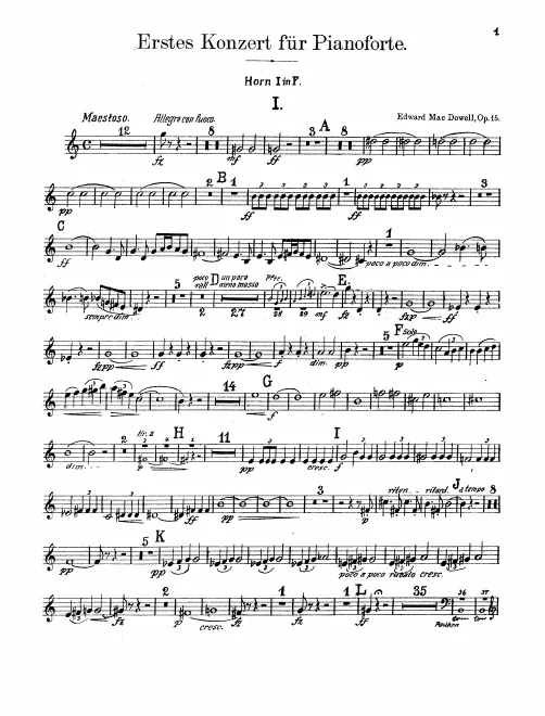 Horn 1, 2, 3, 4 (F)